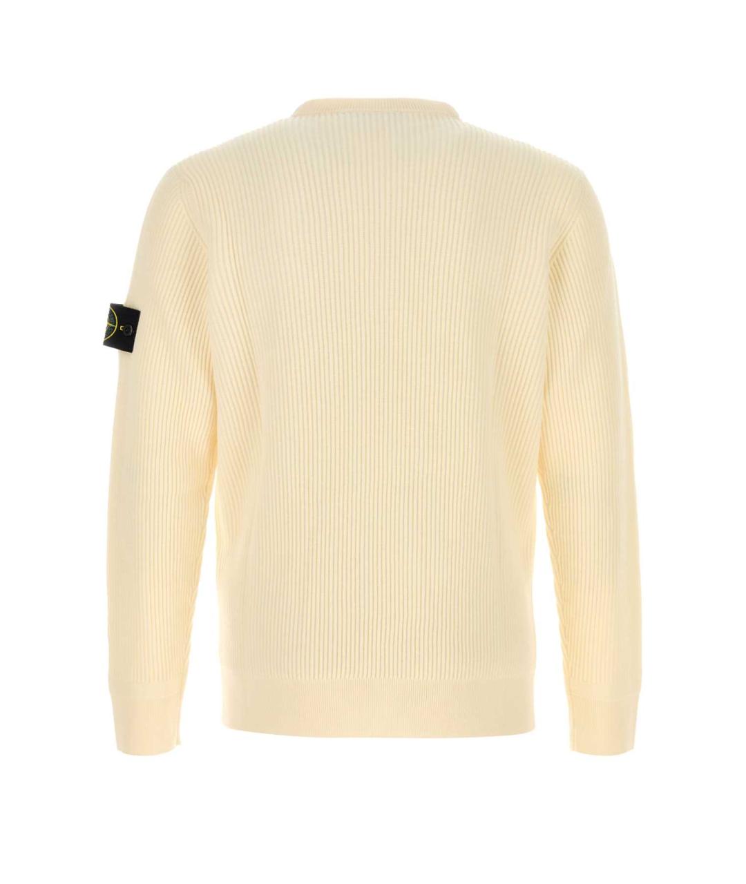 STONE ISLAND Бежевый атласный джемпер / свитер, фото 2
