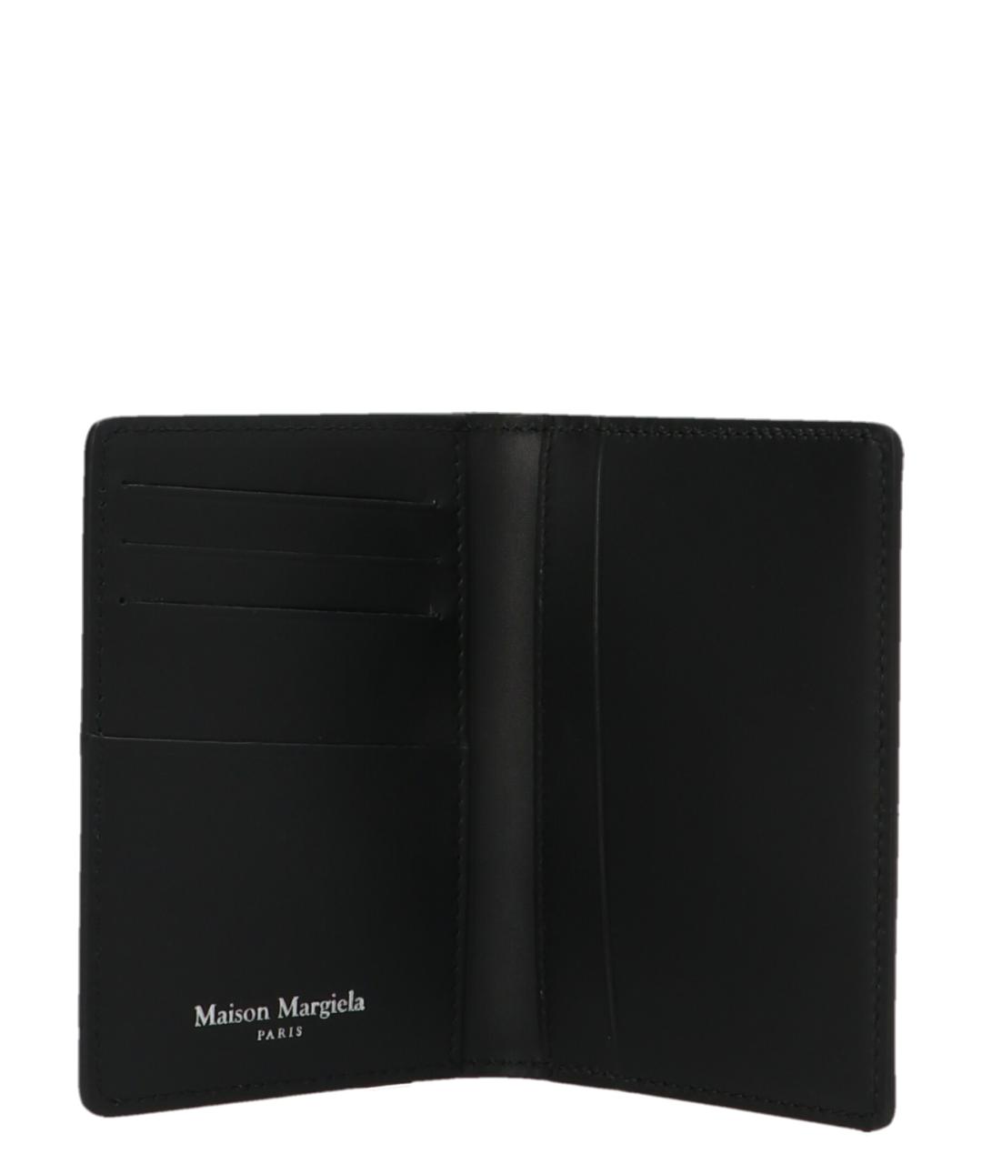 MAISON MARGIELA Черный кожаный кардхолдер, фото 3