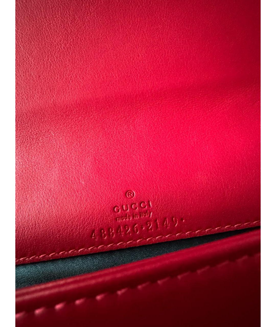GUCCI Розовая бархатная сумка через плечо, фото 6