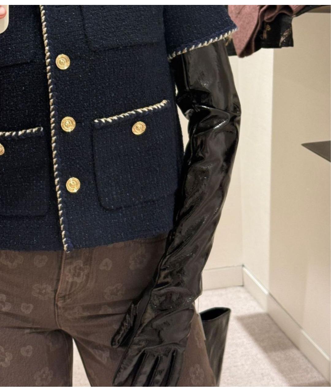 CHANEL Черные кожаные перчатки, фото 5