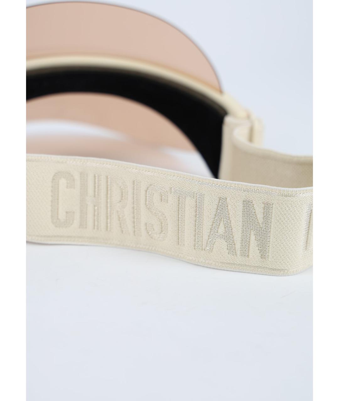 CHRISTIAN DIOR Бежевая кепка, фото 4