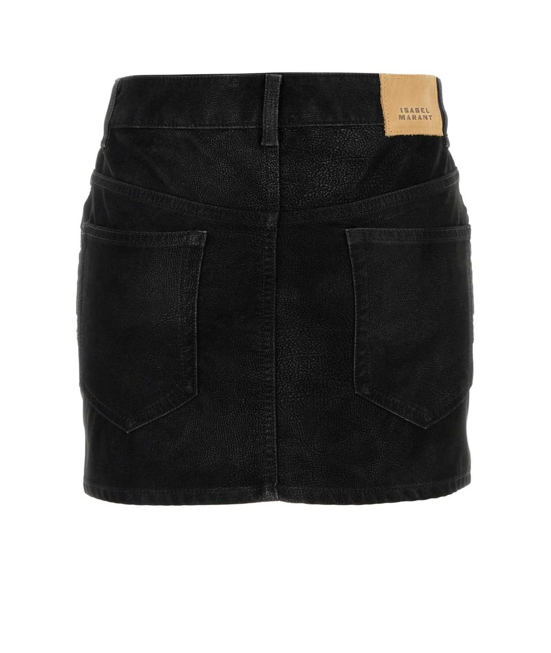 ISABEL MARANT Черная хлопковая юбка мини, фото 2