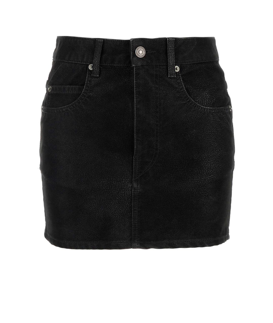 ISABEL MARANT Черная хлопковая юбка мини, фото 1