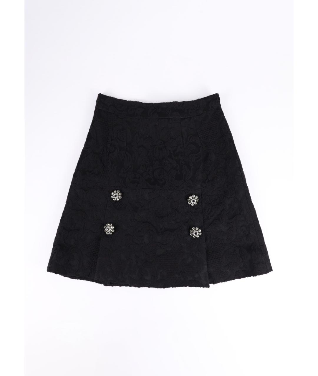 DOLCE&GABBANA Черный шерстяной костюм с юбками, фото 4