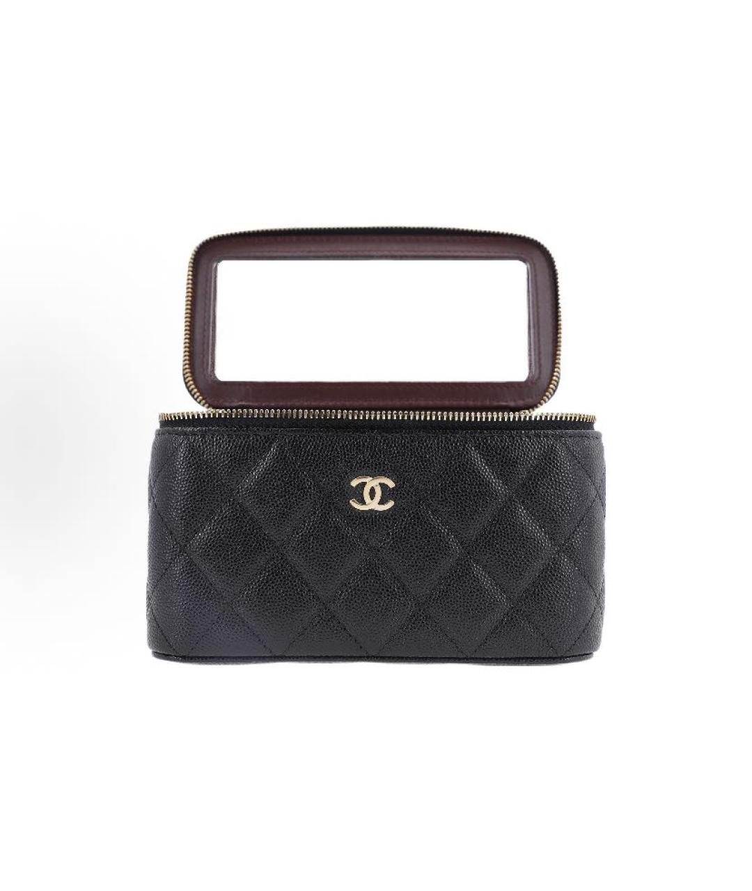 CHANEL Черная кожаная сумка через плечо, фото 4