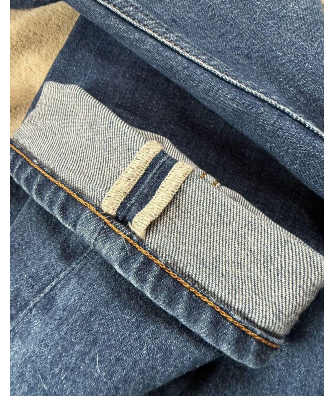 ACNE STUDIOS Темно-синие хлопковые джинсы скинни, фото 6