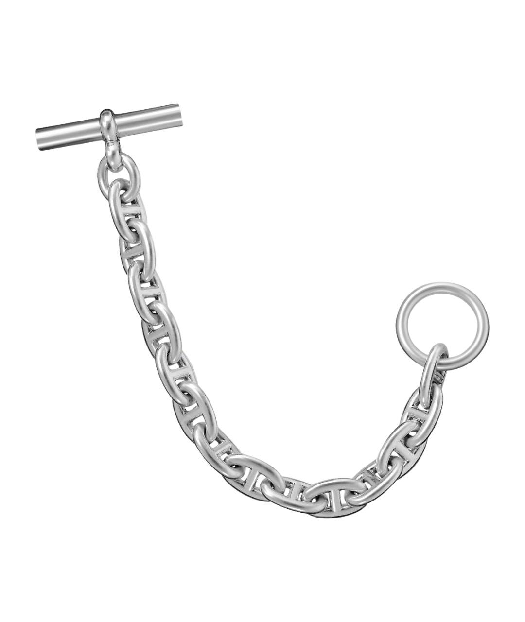 HERMES Серебрянный серебряный браслет, фото 1