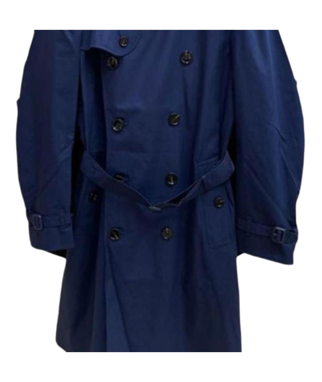BURBERRY Темно-синий тренч/плащ, фото 4