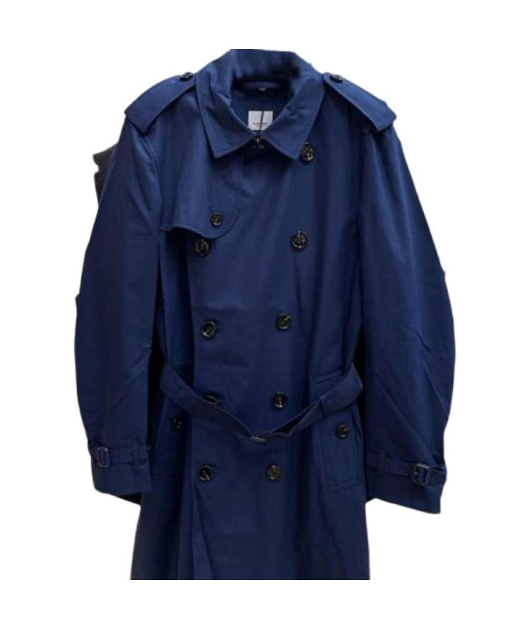 BURBERRY Темно-синий тренч/плащ, фото 5