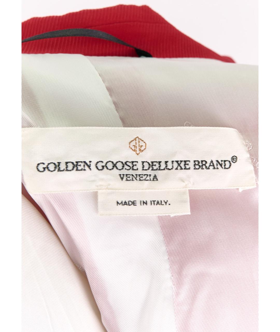 GOLDEN GOOSE DELUXE BRAND Красный вискозный костюм с брюками, фото 3