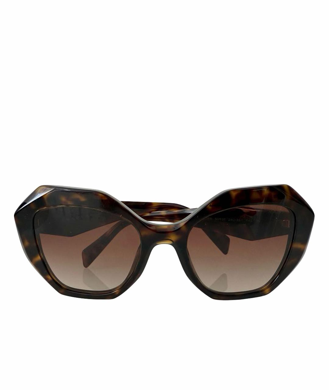 PRADA Коричневые солнцезащитные очки, фото 1