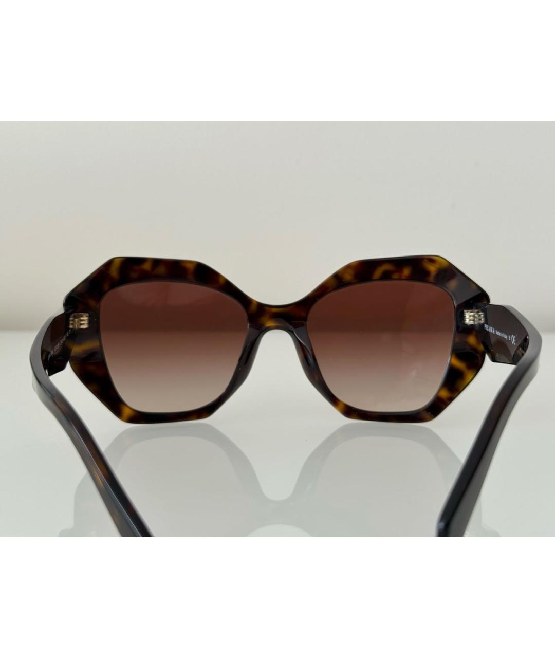 PRADA Коричневые солнцезащитные очки, фото 5