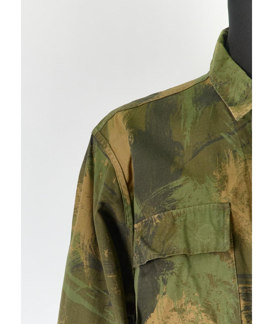 OFF-WHITE Зеленая хлопковая куртка, фото 5