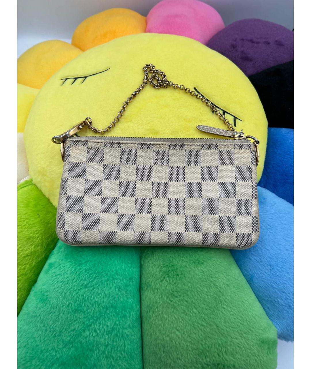 LOUIS VUITTON Бежевая кожаная сумка с короткими ручками, фото 6