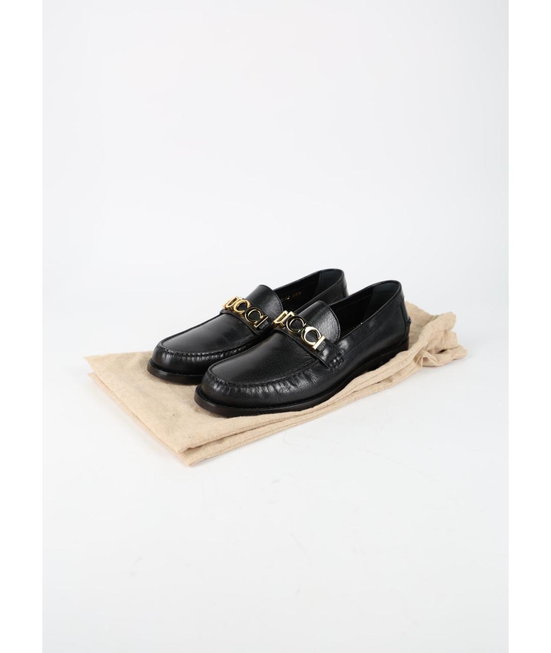 GUCCI Черные кожаные лоферы, фото 6