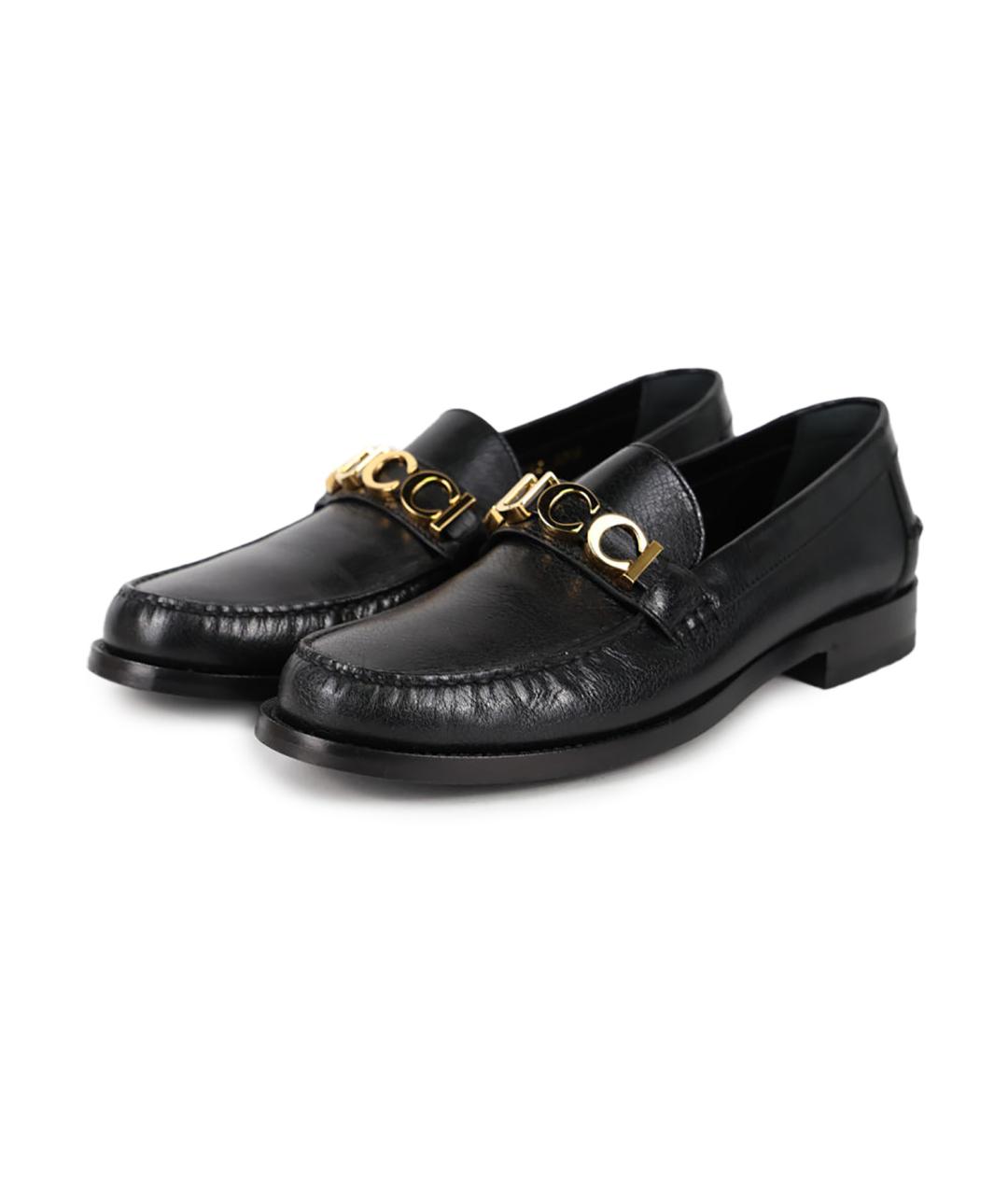 GUCCI Черные кожаные лоферы, фото 5