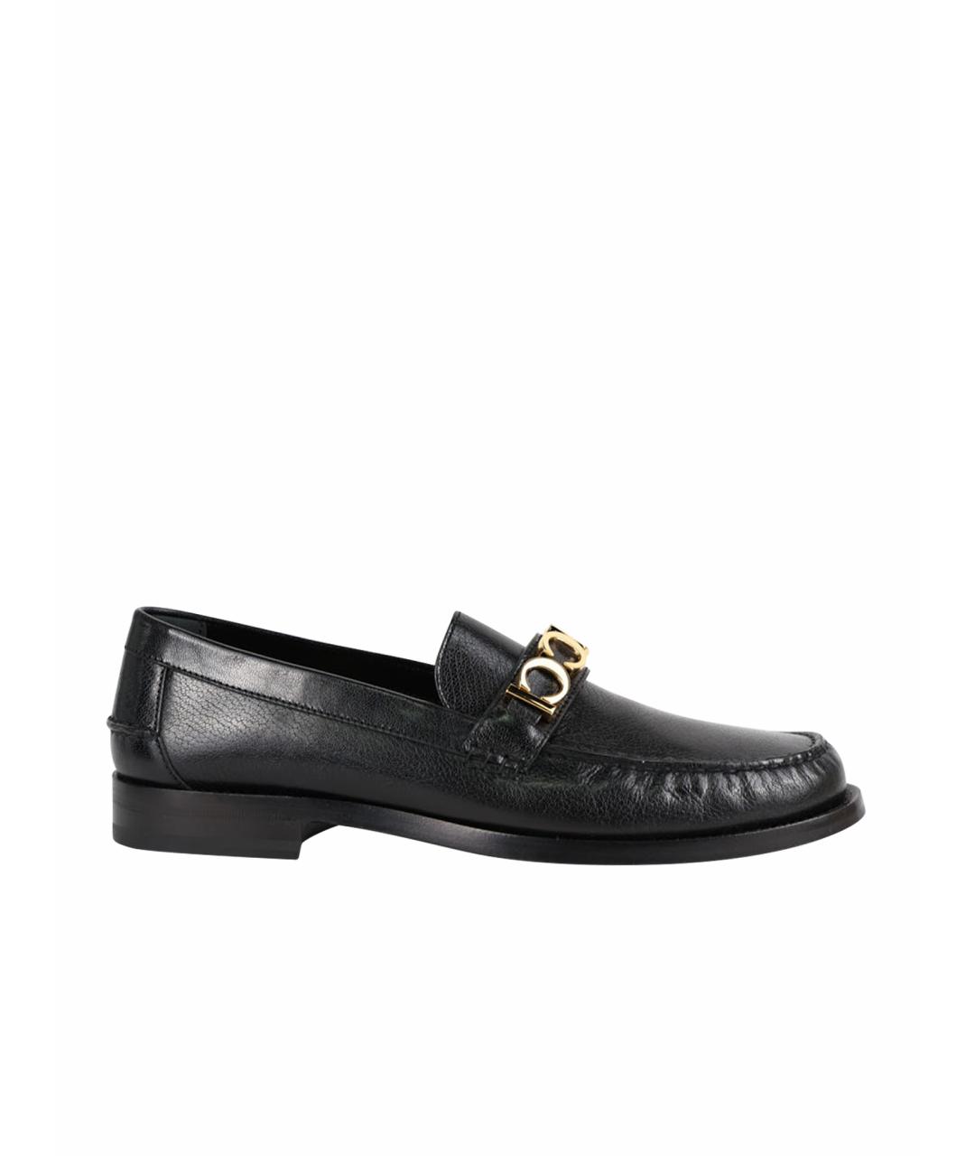 GUCCI Черные кожаные лоферы, фото 1