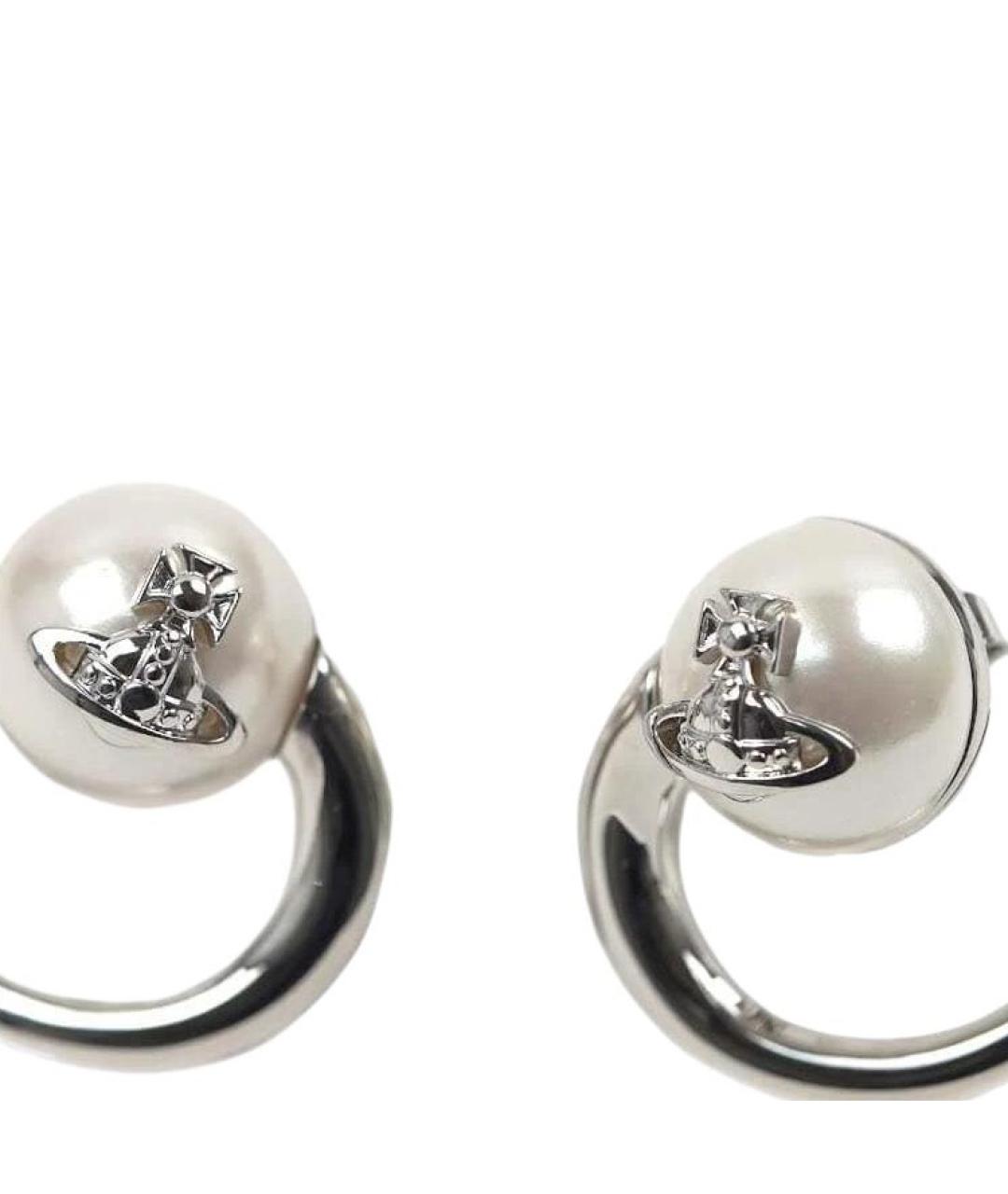 VIVIENNE WESTWOOD Серебряные металлические серьги, фото 2