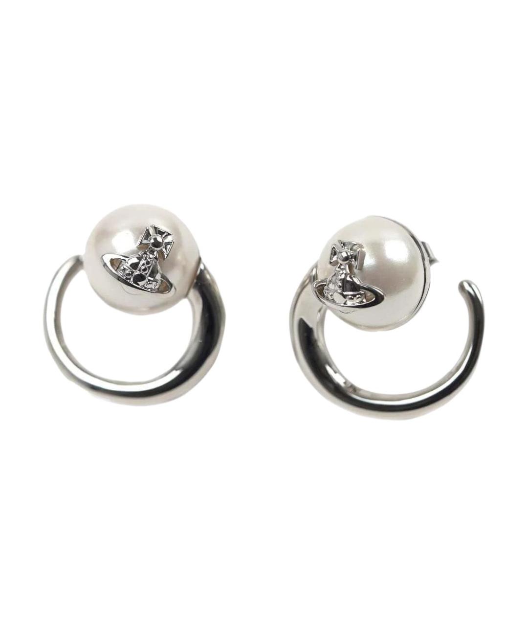 VIVIENNE WESTWOOD Серебряные металлические серьги, фото 1