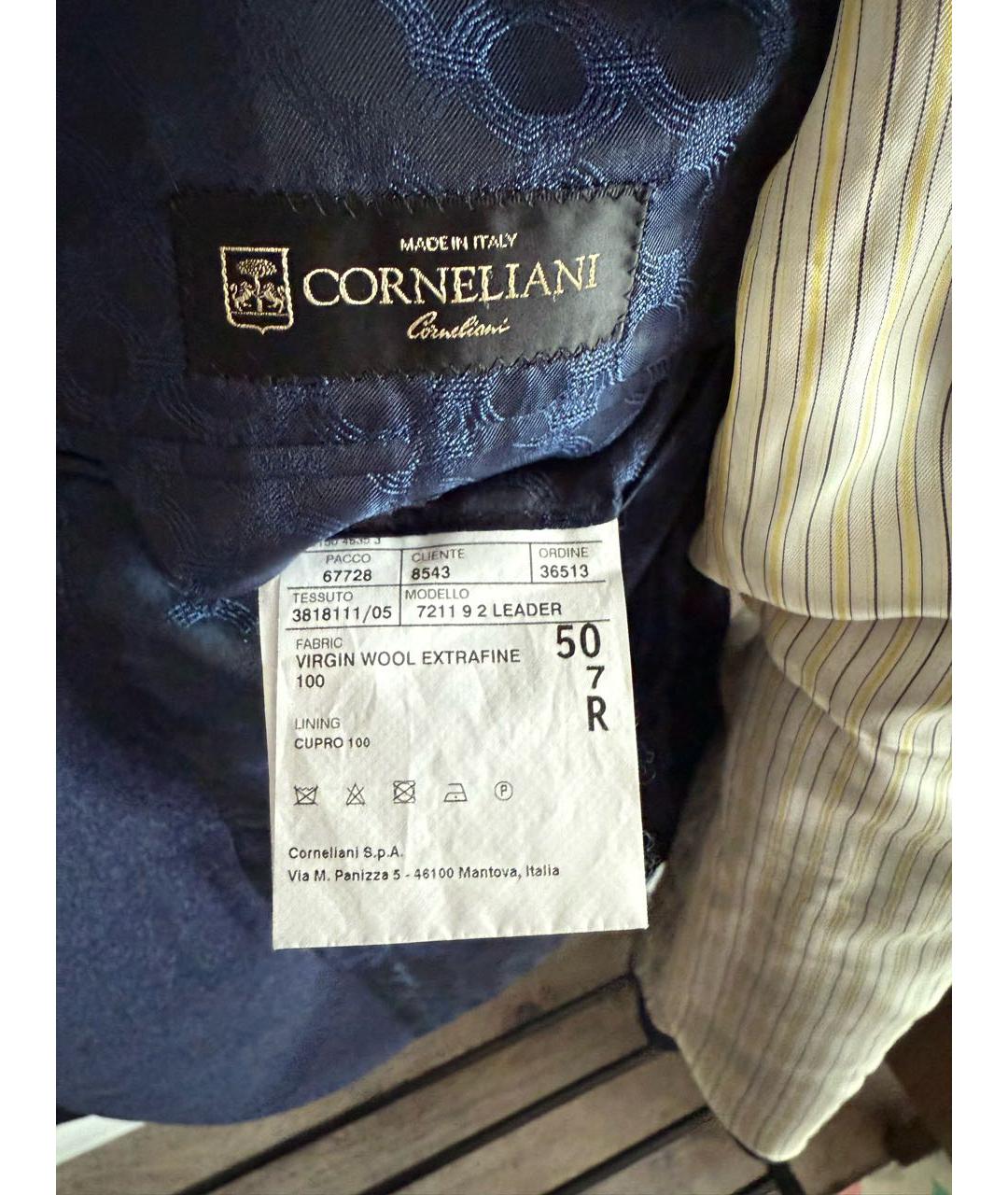 CORNELIANI Темно-синий классический костюм, фото 7