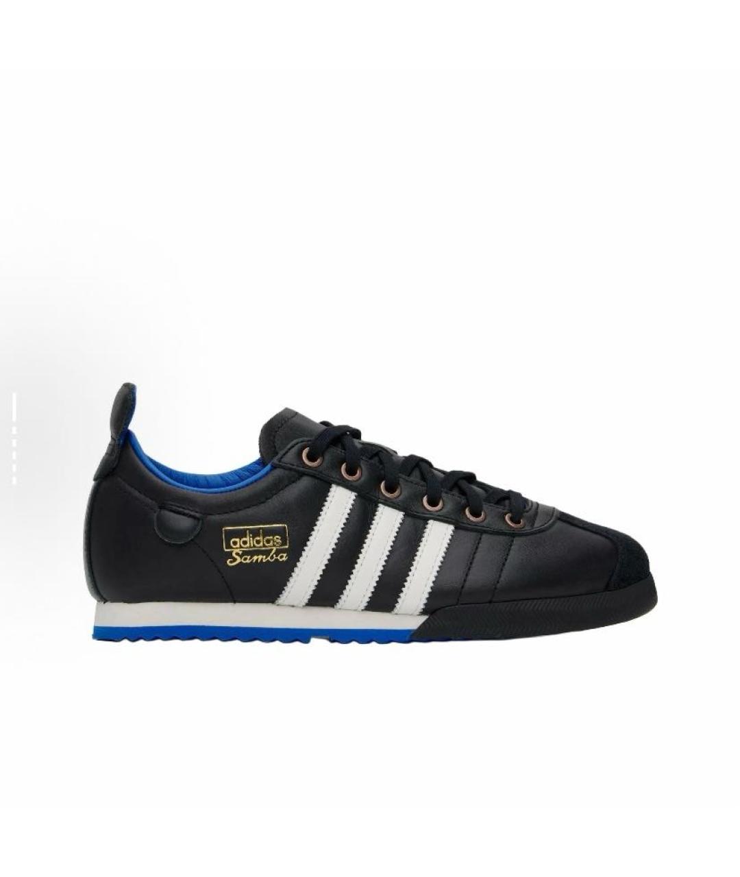 ADIDAS Черные кожаные кроссовки, фото 6