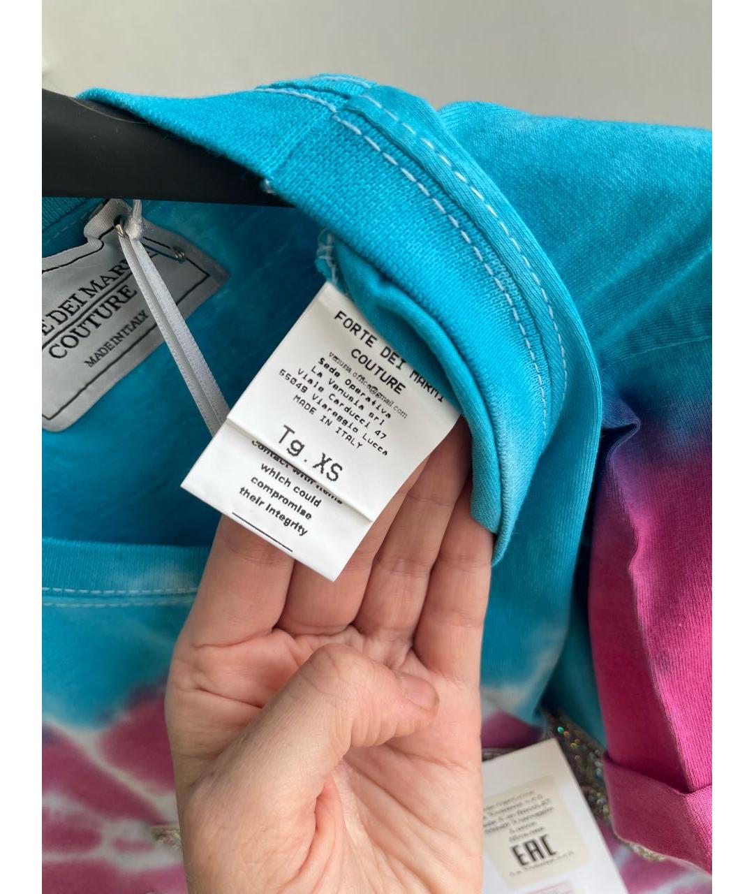 FORTE COUTURE Мульти хлопковая футболка, фото 5