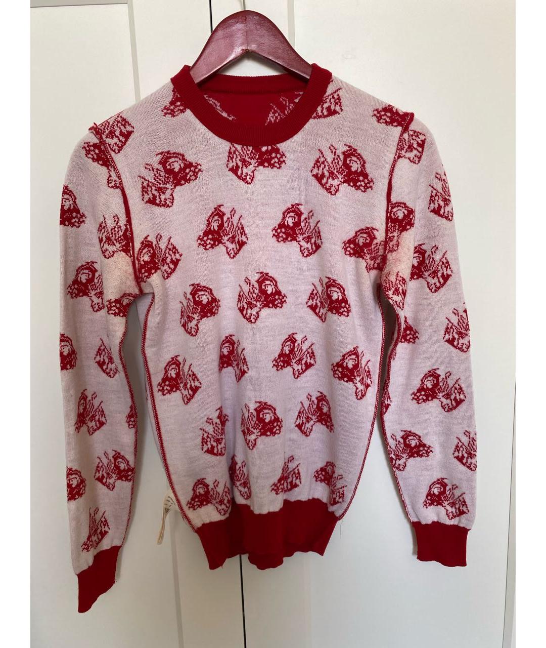 MSGM Красный шерстяной джемпер / свитер, фото 5