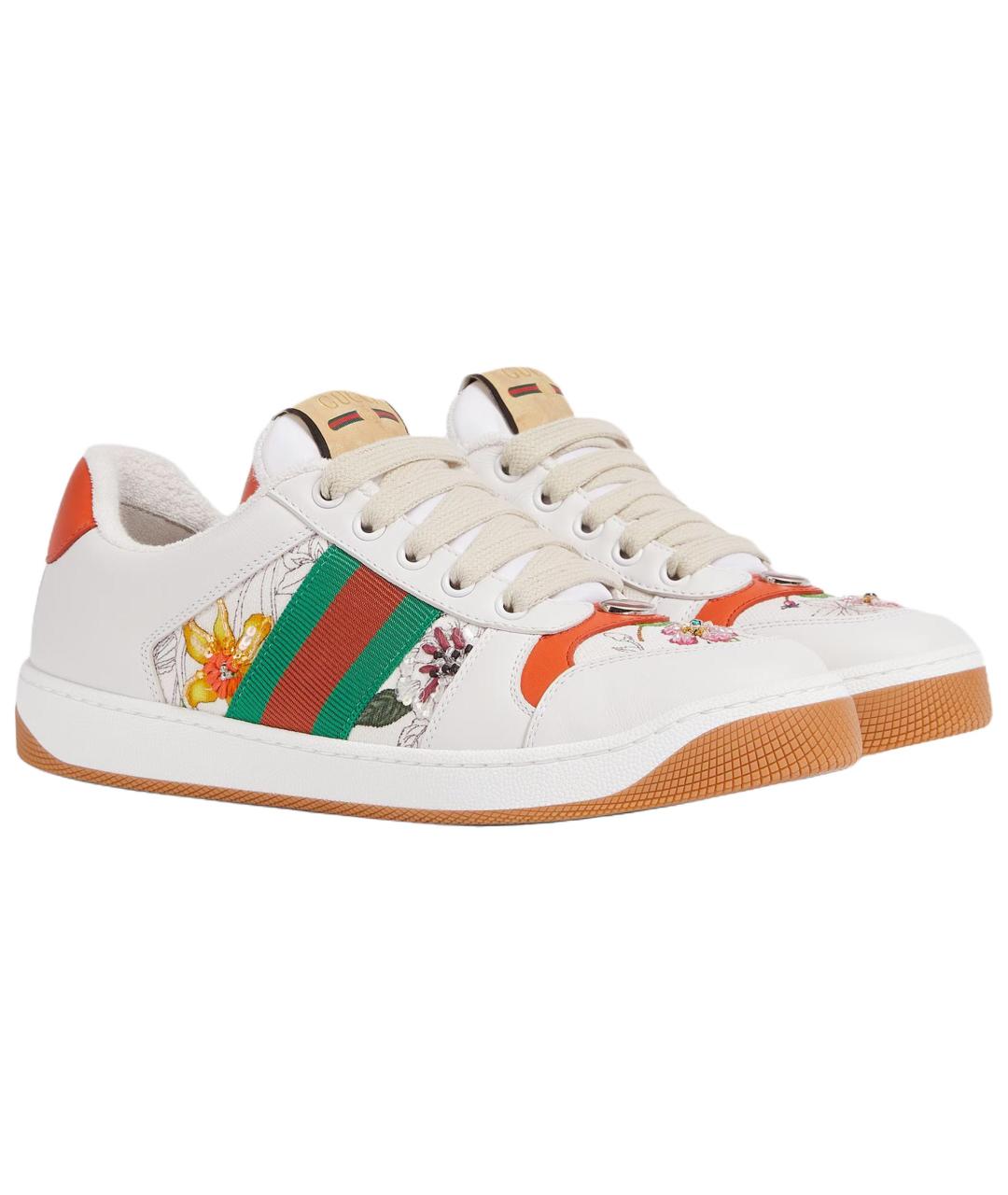 GUCCI Белые кроссовки, фото 3