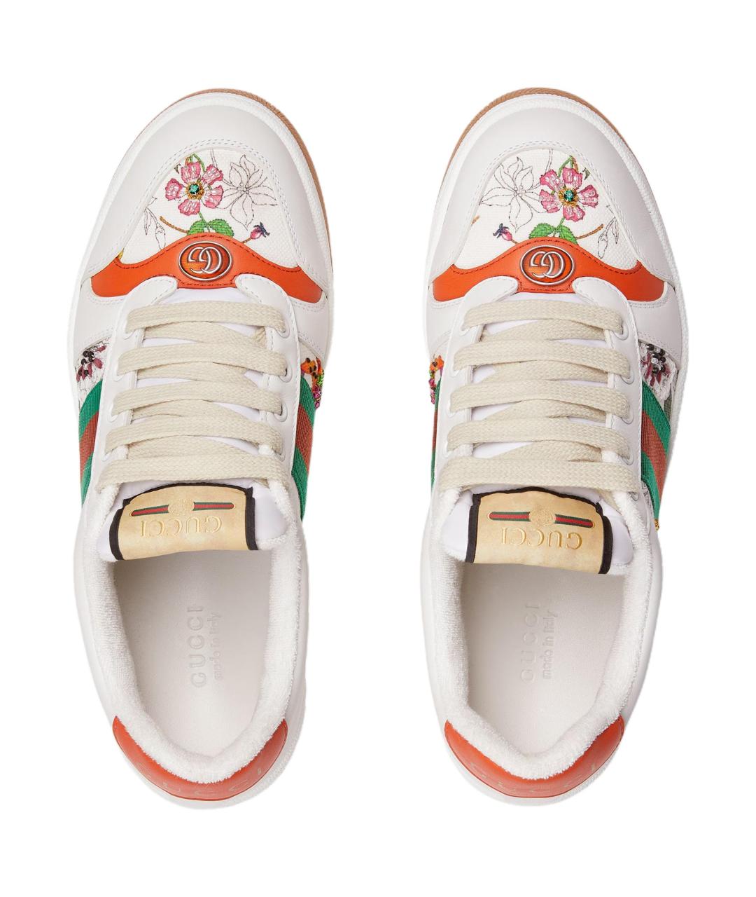GUCCI Белые кроссовки, фото 4