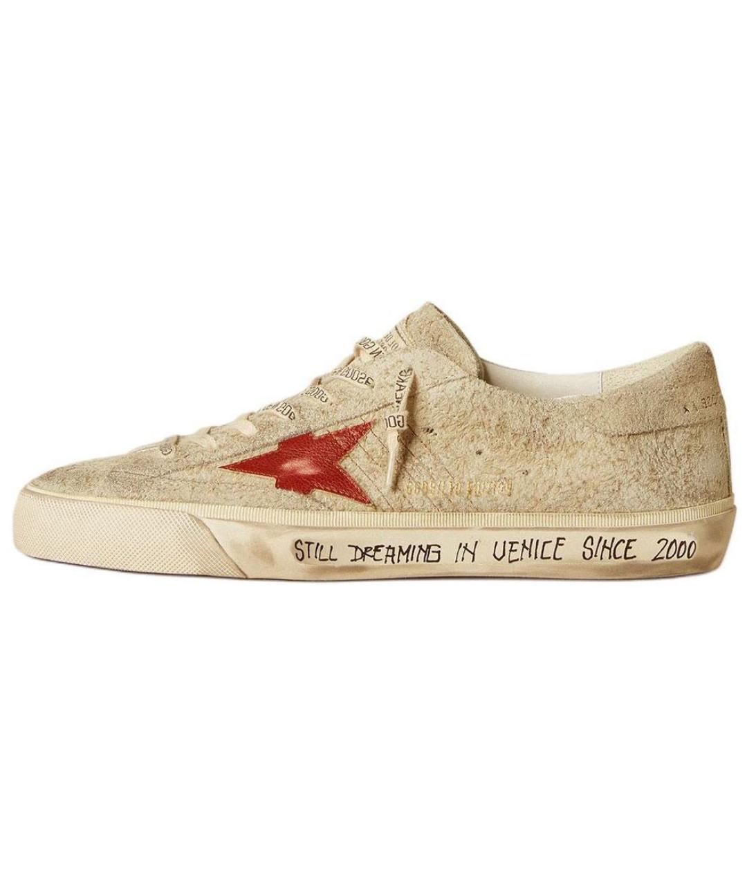 GOLDEN GOOSE DELUXE BRAND Бежевые низкие кроссовки / кеды, фото 2