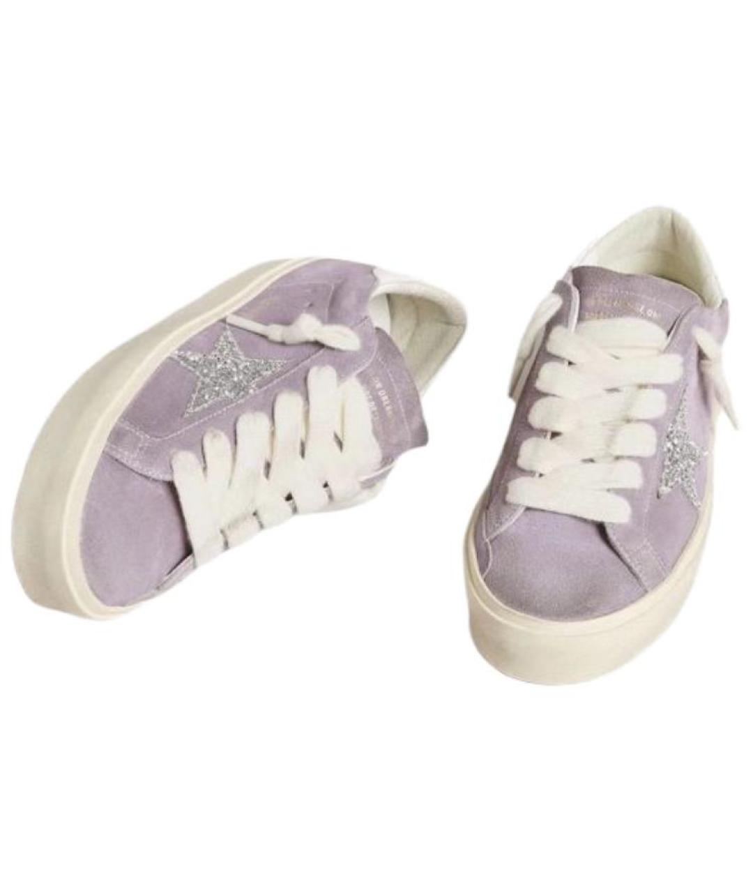 GOLDEN GOOSE DELUXE BRAND Фиолетовые кеды, фото 3