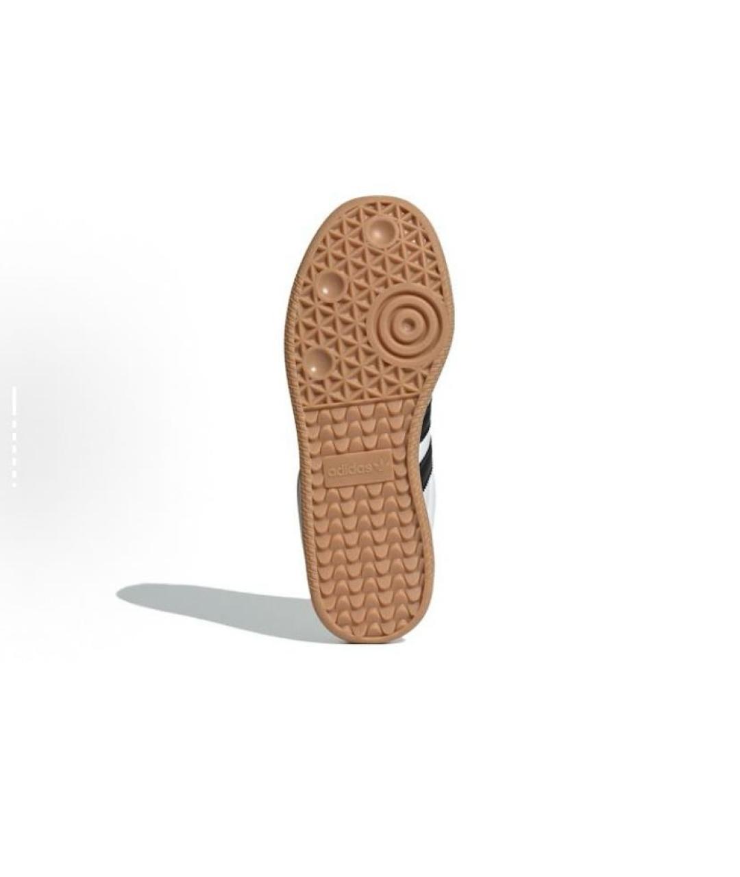 ADIDAS Белые кожаные кроссовки, фото 6