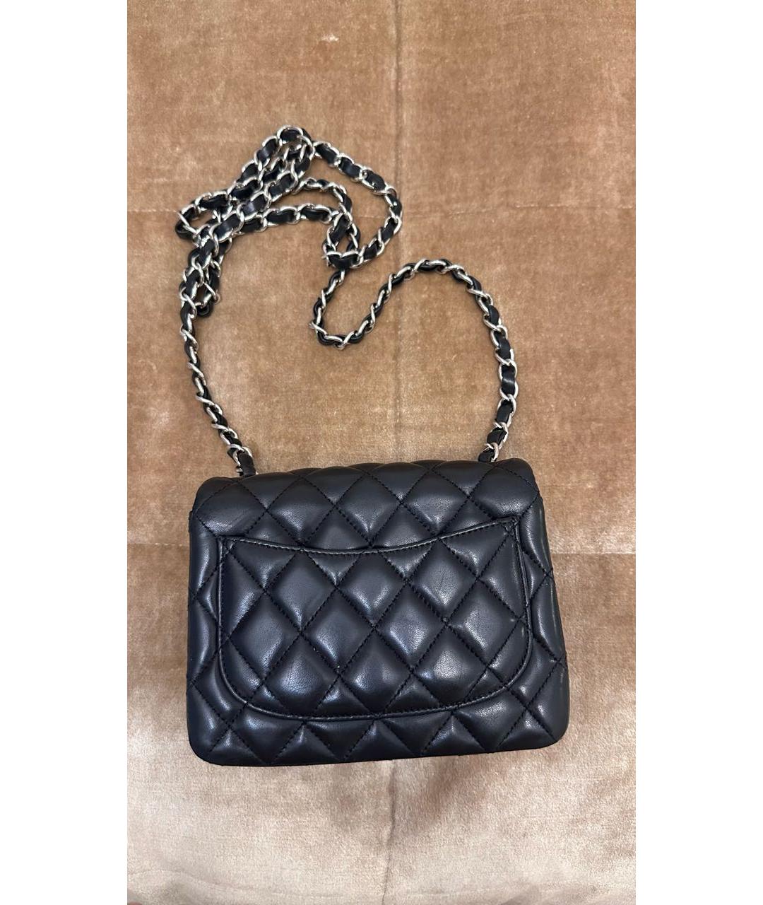 CHANEL Черная кожаная сумка через плечо, фото 3
