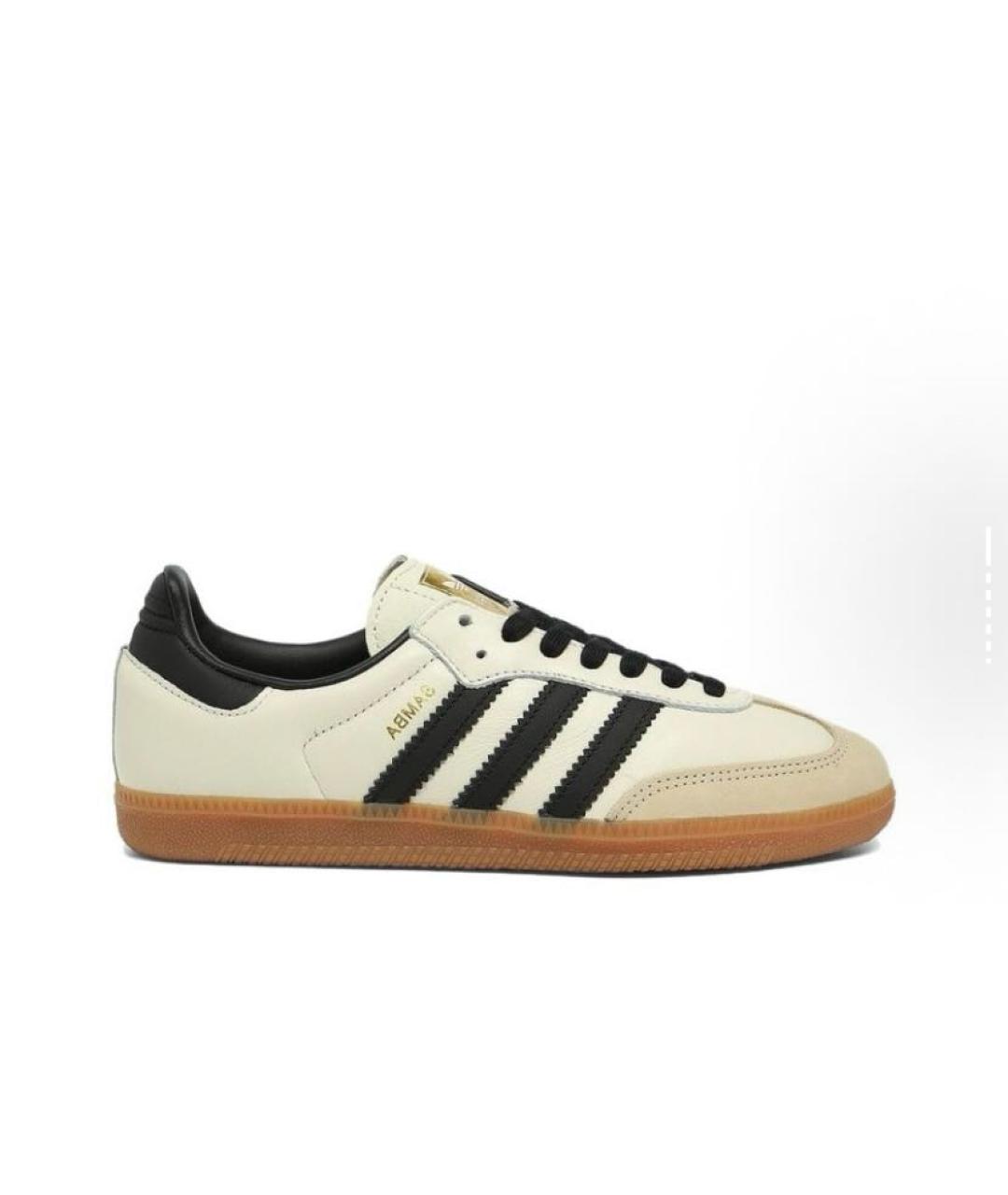 ADIDAS Бежевые кожаные кроссовки, фото 5