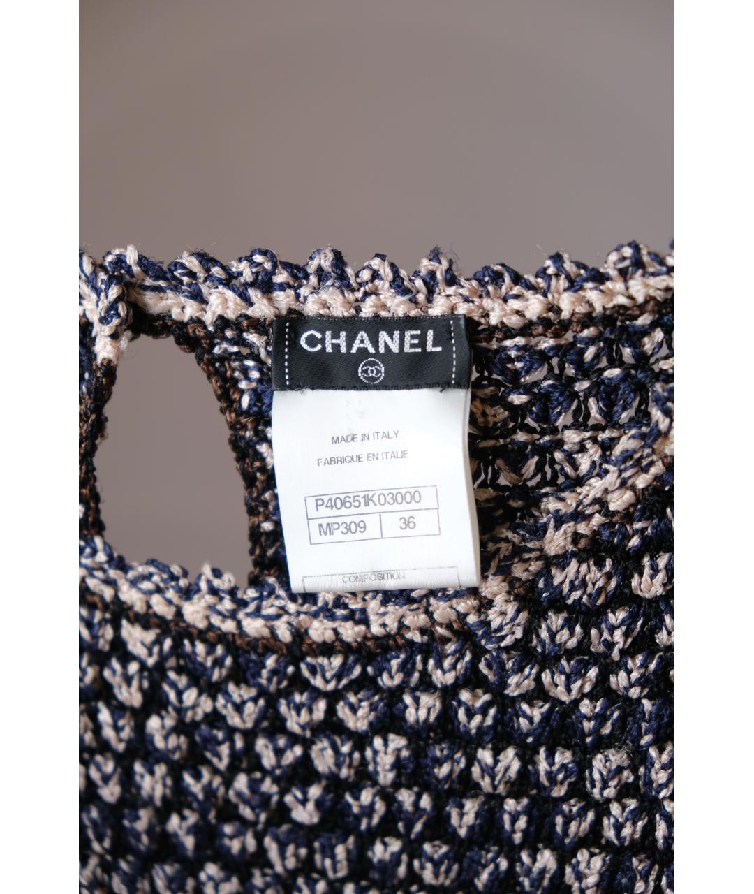 CHANEL Мульти вискозное повседневное платье, фото 6