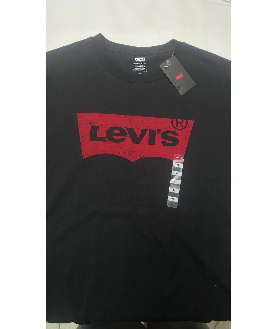 LEVI'S Черная хлопковая футболка, фото 5