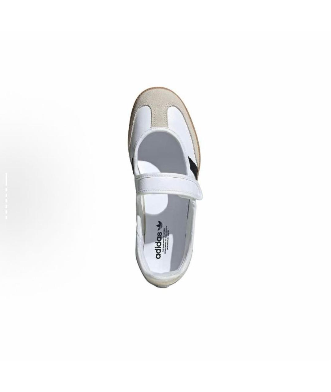 ADIDAS Белые кожаные кроссовки, фото 5