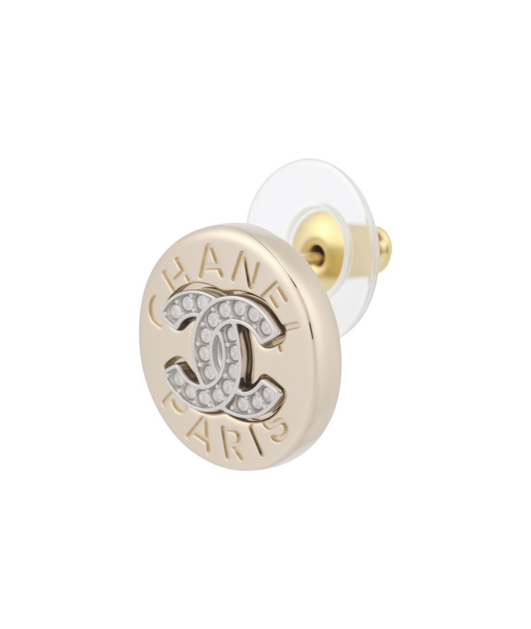 CHANEL Золотые серьги, фото 2