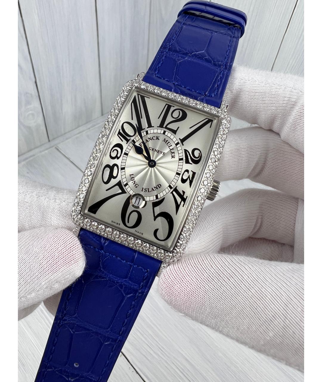 FRANCK MULLER Синие часы из белого золота, фото 3