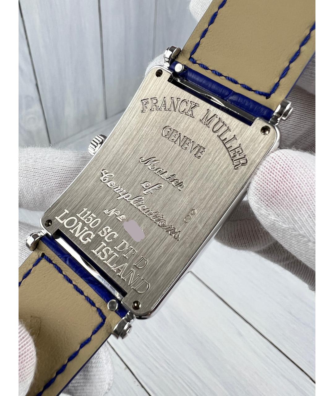 FRANCK MULLER Синие часы из белого золота, фото 6