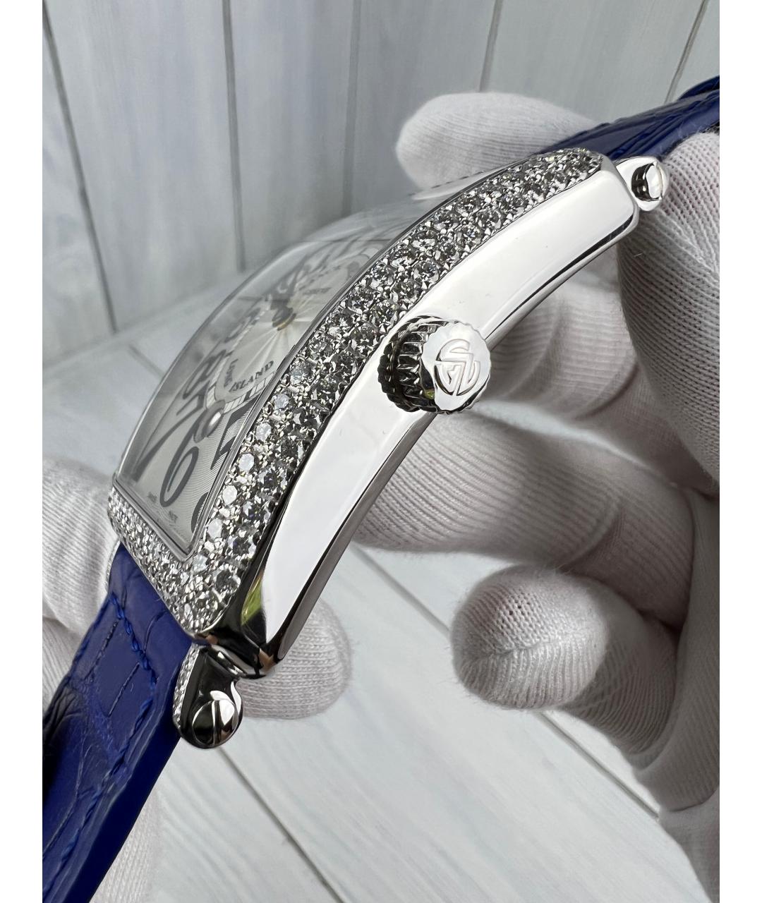 FRANCK MULLER Синие часы из белого золота, фото 4