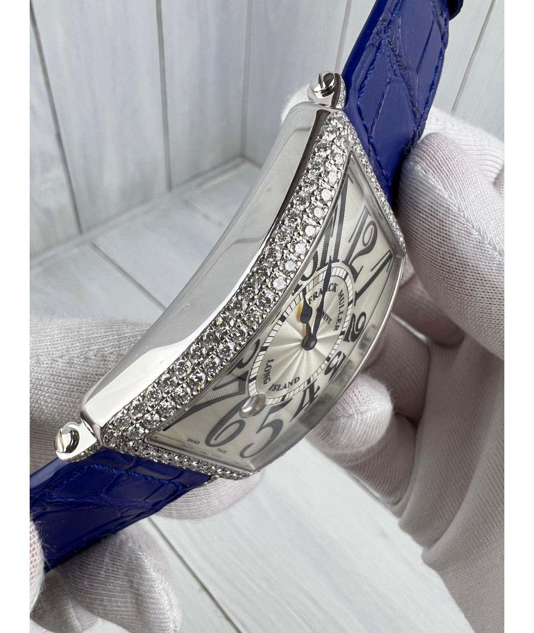 FRANCK MULLER Синие часы из белого золота, фото 5