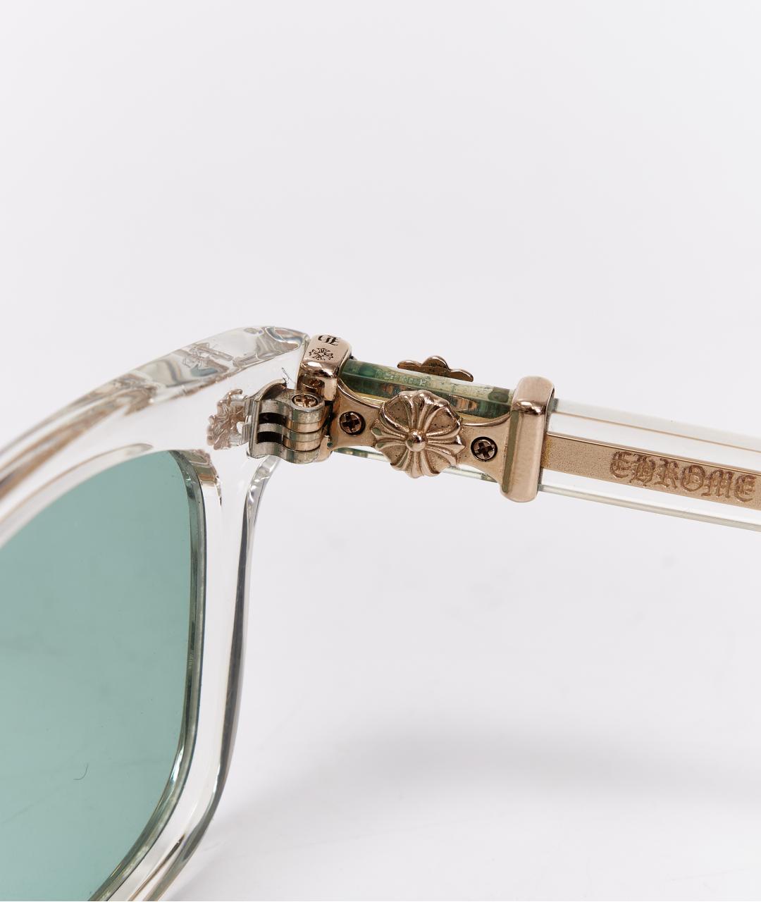 CHROME HEARTS Белые пластиковые солнцезащитные очки, фото 4