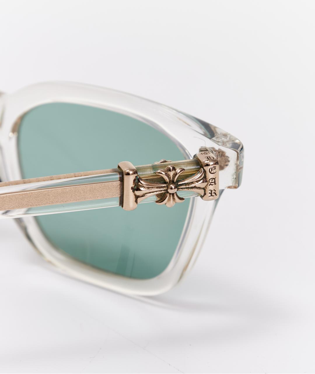 CHROME HEARTS Белые пластиковые солнцезащитные очки, фото 7