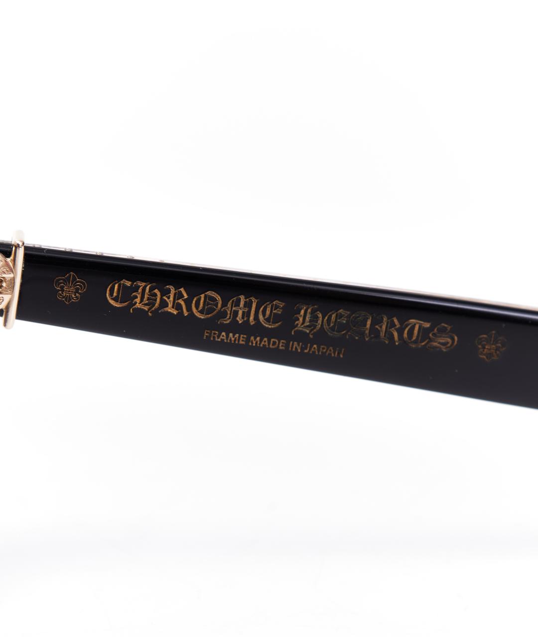 CHROME HEARTS Черные пластиковые солнцезащитные очки, фото 4