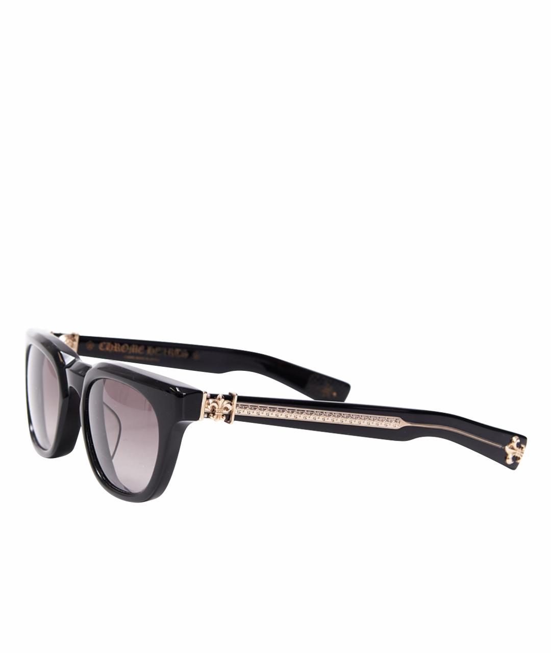 CHROME HEARTS Черные пластиковые солнцезащитные очки, фото 1