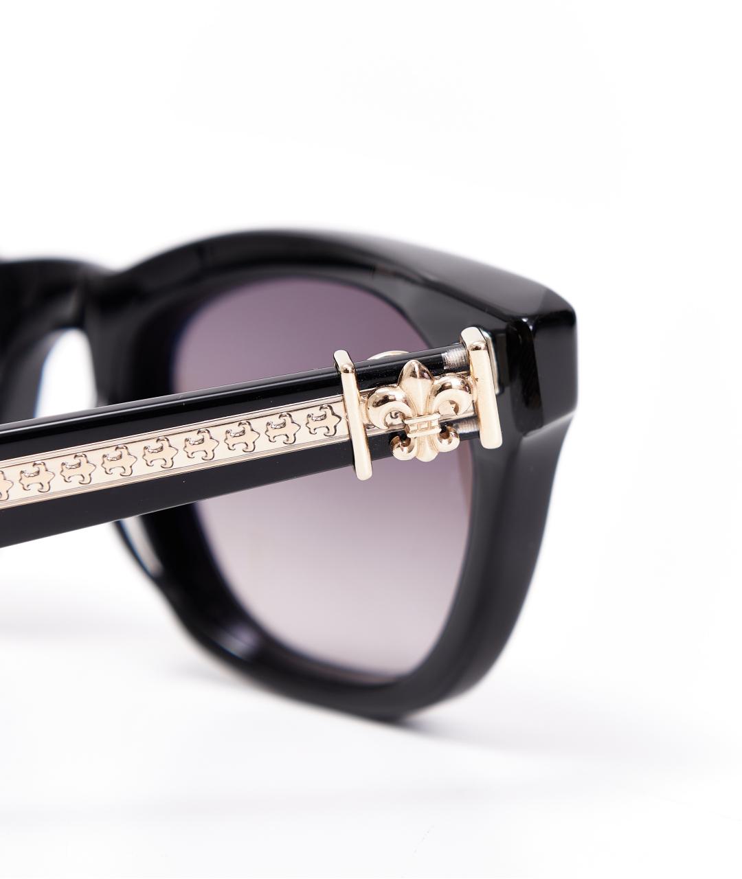 CHROME HEARTS Черные пластиковые солнцезащитные очки, фото 7