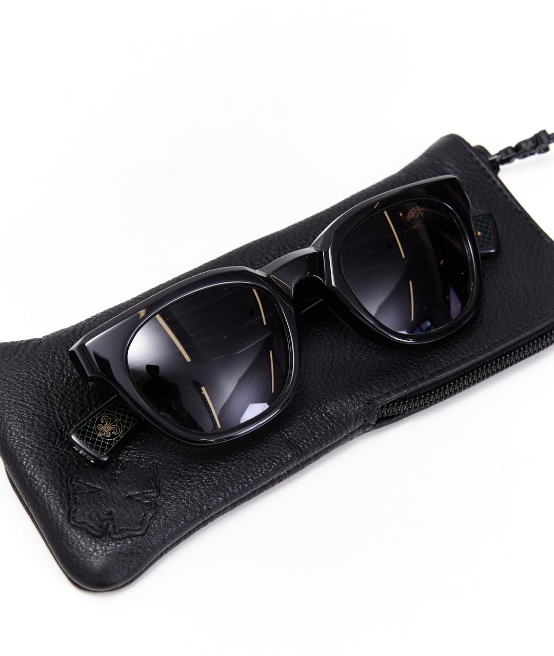 CHROME HEARTS Черные пластиковые солнцезащитные очки, фото 8