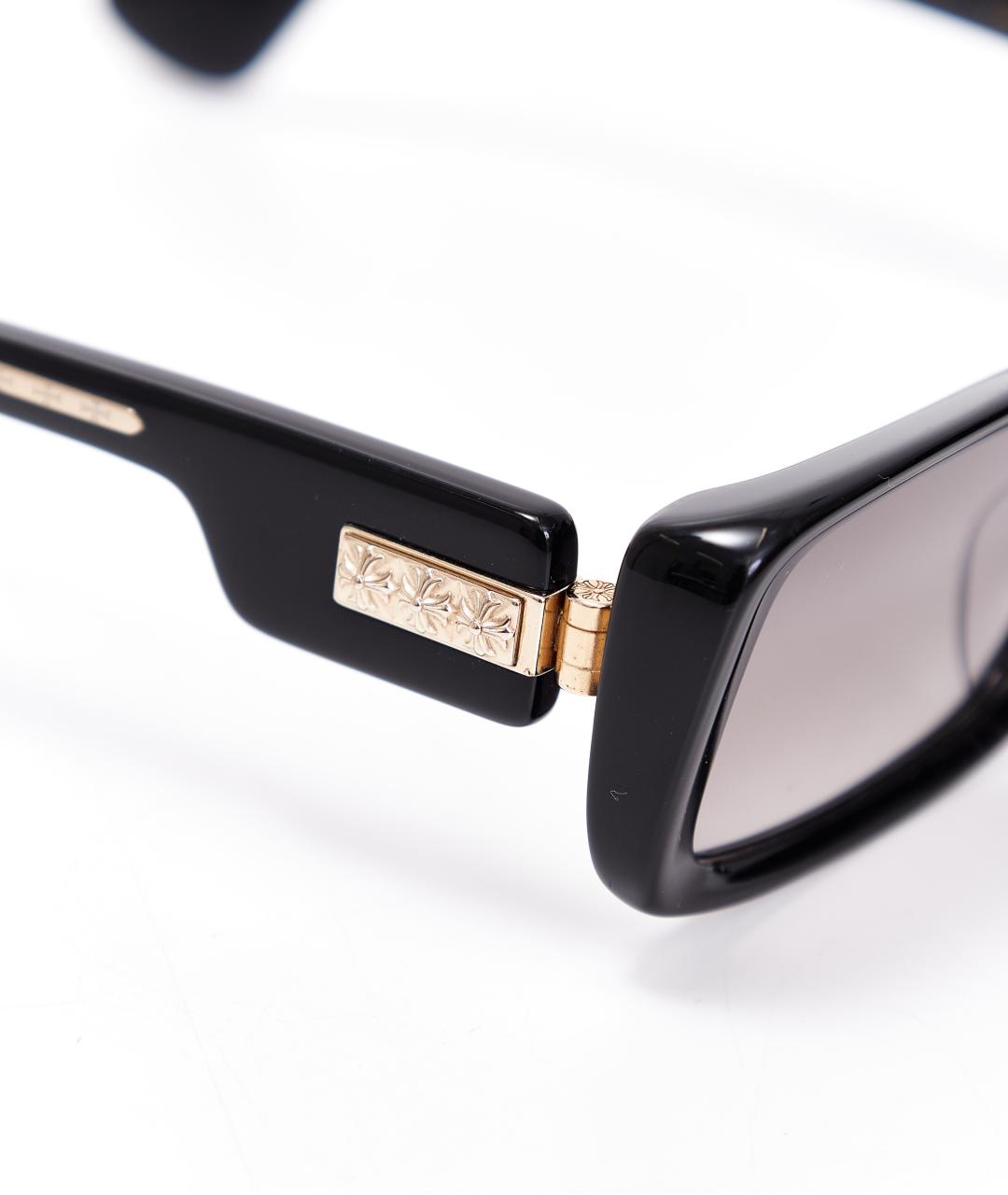 CHROME HEARTS Черные пластиковые солнцезащитные очки, фото 3