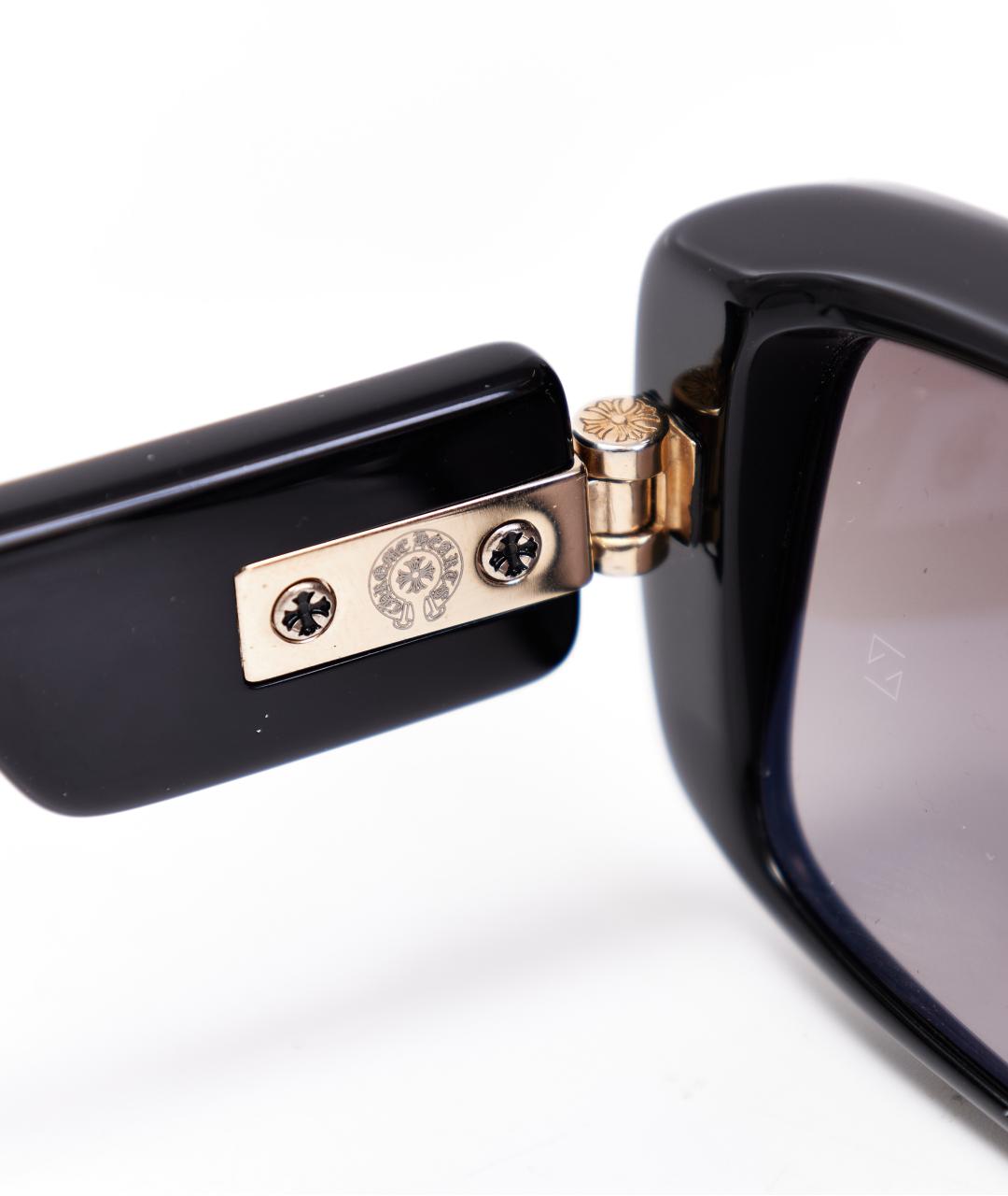 CHROME HEARTS Черные пластиковые солнцезащитные очки, фото 4